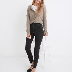 Super cool Madewell Stovepipe jeans in Banberry wash raw hem edition, sz 27 NWT!